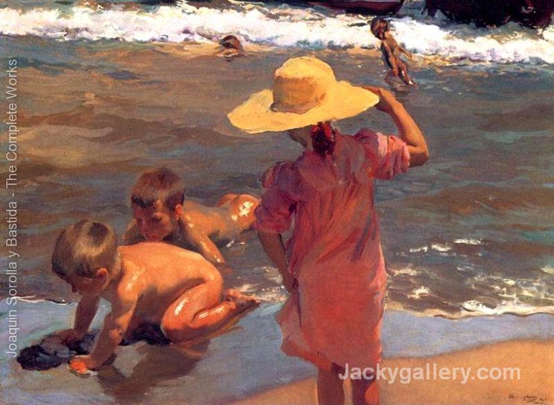 The Young Amphibians by Joaquin Sorolla y Bastida paintings reproduction